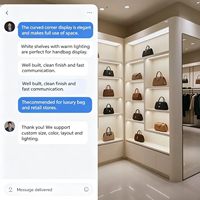 Présentoir à bijoux GZowin avec éclairage LED, design écologique et durable pour les magasins de luxe (Origine Guangdong)
