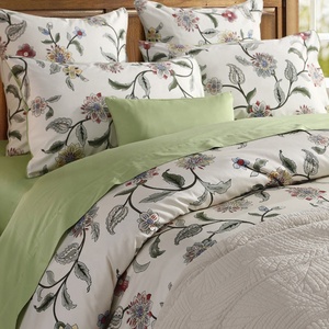 Holesale-Juego de fundas de edredón estampadas, ropa de cama 100% algodón, color verde - Product Image 6
