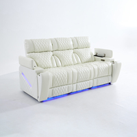 Ensemble de canapés électriques inclinables en cuir moderne 3+2, extensibles, pivotants, pliables, modulaires, avec massage, charge sans fil et haut-parleur Bluetooth