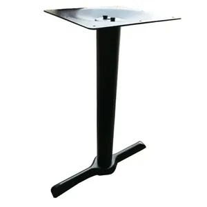 Nuevo diseño Popular Vintage decorativo público altura formas negro blanco color café Bar Metal hierro fundido patas de mesa