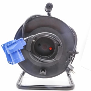 Enrouleur de Câble en acier Prise Cee Extérieur <span class=keywords><strong>H07rn</strong></span>-<span class=keywords><strong>F</strong></span> Caoutchouc Câble 3G1.5 à 3G2.5 25-50m RoHS - Product Image 6