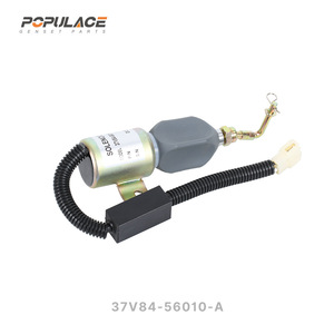 Populace Stop Solenoid 37V84-56010-A 12V Diesel <b>Generator</b> Fuel Cut Off Valve - Product Image 2