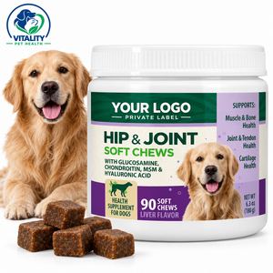 Golosinas Blandas para Cadera y Articulaciones de Perros con Glucosamina, Condroitina, MSM y Ácido Hialurónico para la Movilidad, el Cartílago y el Soporte Articular - Product Image 1