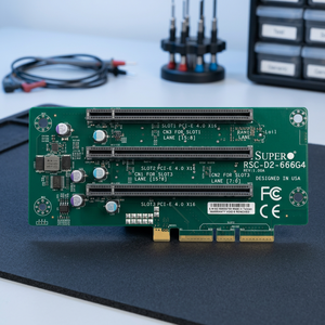 การ์ด LHS DCO Riser 2U RSC-D2-66G4 2x PCIe 4.0x16 Passive HF RoHS สำหรับ Supermicro Server - Product Image 4