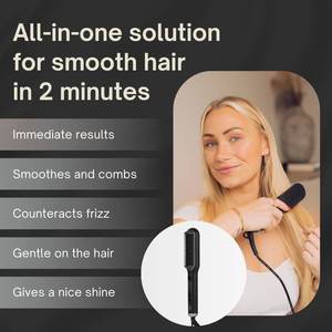 Cepillo Alisador de Cabello Iónico Negativo de Doble Voltaje con Calentamiento Rápido PTC - Product Image 2