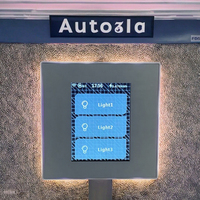 Interrupteur intelligent WiFi Mesh Lanbon L8 7 1 avec écran tactile LCD, 10A, en verre, 1/2/3 voies, commande vocale GOOGLE HOME Alexa Siri EU