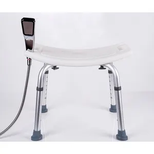 China Wholesale Adjust Shower Chair Aluminum Bath Chair For The Disable Bathroom Seat Chair For Bath Shower Bench Bath Stool