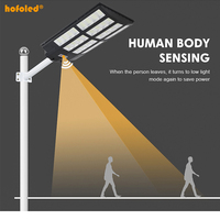 Farola Solar Hofoled de 3000W con Sensor para Carreteras, Farolas Solares Integradas para Exteriores, Todo en Uno, Luz Solar de 8000W