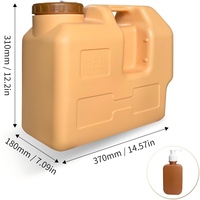 Conteneur d'eau de camping de 15 L, conteneur de stockage d'eau, bidon de stockage avec robinet pour barbecue, randonnée, randonnée pédestre, lavage de vaisselle d'urgence