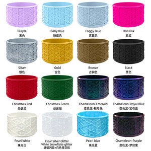 Protège-bouteille en silicone tressé texturé pour base de gobelet, accessoires pour bouteilles d'eau de sport et ustensiles de boisson domestiques - Product Image 2