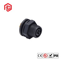 Montage-Steckverbinder Männlich-Weiblich IP68 10A PCB/FPC-Kompatibel M12 M16 M20 2-Pin Runder Wasserdichter Elektrischer Kabelstecker