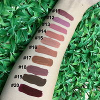 Personnalisez votre logo rouge à lèvres liquide mat nude hautement pigmenté imperméable à l'eau de marque privée
