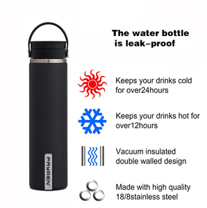 Gourde isotherme à double paroi en acier inoxydable, contenant isolé, pour conserver de l'eau chaude ou froide, pour le sport, n - Product Image 3
