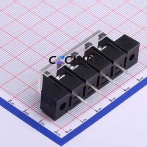 KF48CM-9.5-4P Barrier Terminal Block Through hole Component (THT),P=9.5mm Connector With Cover Plate 9.5mm 1x4P Straight Pin - Product Image 2