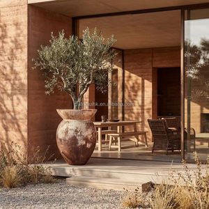 Macetas y Jardineras de Estilo Vintage, Ligeras, Duraderas y Ecológicas, de Fibra de Cemento, con Orificio de Drenaje - Product Image 5