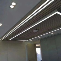 Tubes lumineux led encastrés en aluminium, éclairage linéaire personnalisé pour la maison au bureau ou la boutique