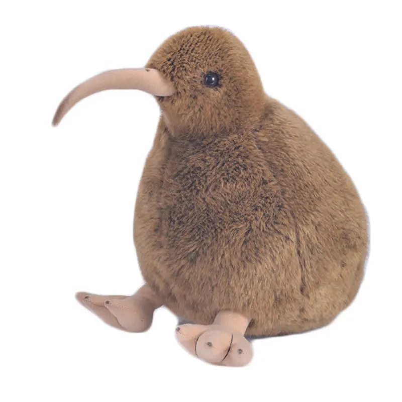 Animali di peluche realistici personalizzati e uccelli giocattoli simpatico peluche zelanda kiwi bird