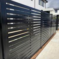 Clôture d'intimité moderne en aluminium décorative facile à assembler avec options PVC pour balcon et jardin de villa - Système de sécurité écologique
