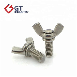 Vite alare SS304 SS316 DIN 318 <span class=keywords><strong>dimensioni</strong></span> metriche M10 <span class=keywords><strong>M12</strong></span> bulloni ad ala con ali bordate - Product Image 4