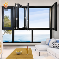 Fenêtres pliantes insonorisées en uPVC avec structure multi-chambres et vitrage acoustique haute performance STC pour projet de réduction du bruit urbain