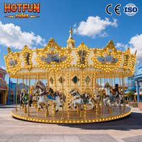 Nouveau modèle de carrousel pour 24 enfants à vendre avec design 3D pour équipement d'attraction de parc d'attractions pour enfants en plein air