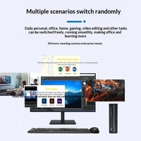 Terminal Cloud Tanpa Kertas untuk Kontrol Industri, Workstation dengan CPU I5 12400, Port Ethernet Gigabit Ganda, Komputer Mini untuk Kantor Rumah