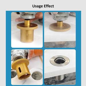 高速穴あけダイヤモンドコアドリルビット 40mm & 60mm 真空ろう付け洗面器/シンク穴開口器 花崗岩・大理石・タイル・セラミック用 - Product Image 3