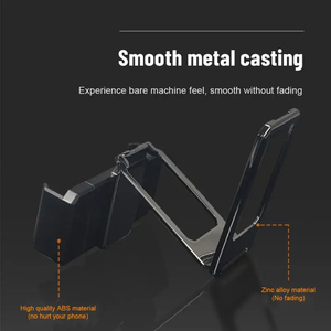 Phone Holder Metal Finger Kickstand Rotation Magnetic Smartphone Car Ultra Desktop Bracket <b>Mount</b> Thin Foldable Stand - Product Image 4
