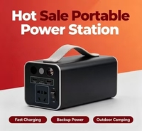 Station d'alimentation portable 180W, batterie au lithium 118,4Wh, charge rapide PD 65W pour ordinateur portable, téléphone, camping, usage domestique