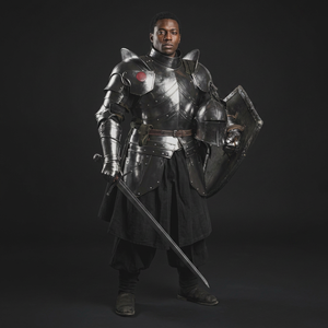 Armadura Completa de Barbuta |   <span class=keywords><strong>Obra</strong></span> <span class=keywords><strong>maestra</strong></span> de la protección medieval |   Armadura Completa de Caballero para Cosplay y el Mejor Regalo ANAS AHMAD - Product Image 1