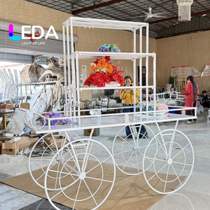 Carroza de Calabaza de Cenicienta LEDA, Carroza de Novia, Carro de Dulces para Decoración de Bodas - Product Image 1