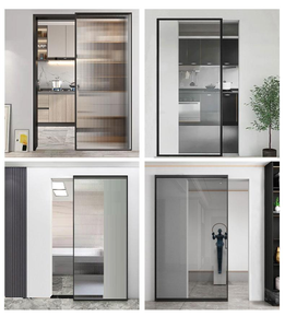 Kit Hardware per Porte Scorrevoli in Vetro Invisibili, Sistema di Porte Nascoste con Binario Interno, Porta <span class=keywords><strong>Fantasma</strong></span> Stile Fienile - Product Image 3