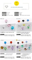 Poignées en cristal de verre K9 haute transparence avec base en aluminium, antirouille, durables, design européen moderne pour salle de bain et salon