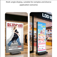 Écran d'affichage LED pliable haute luminosité pour affiches, idéal pour les magasins et centres commerciaux, mur vidéo P1.86