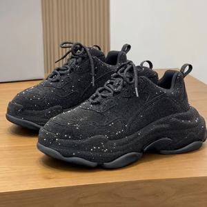 Chaussures de sport décontractées pour hommes et femmes, modèle BB 2026, dernier modèle, luxe personnalisé, entièrement serties de diamants noirs, à talons hauts - Product Image 4