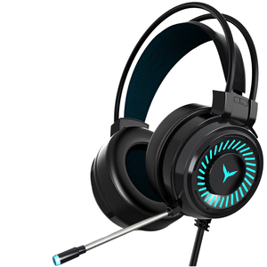 Son stéréo LED <span class=keywords><strong>Gamer</strong></span> Casque d'écoute filaire avec tête de microphone-Téléphone avec effets LED pour un jeu élégant - Product Image 3