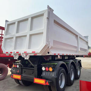 Popular 3/4Axle Side Tipping Semi-Trailer Heavy Duty 60ton 40ft/45ft Dump Trailer with Twist Lock Sale on Trialer Truck Traielr - Product Image 6