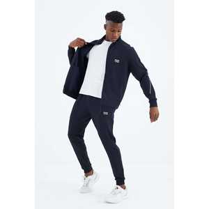 Ensemble de survêtement bleu marine pour homme Igor, coupe standard, décontracté, respirant, tissu 340g - Product Image 4