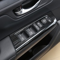 Panel Decorativo de Acero Inoxidable Premium para el Interruptor de Ventanillas, Modificación Interior del Automóvil para Honda 23-26