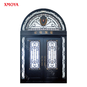 <span class=keywords><strong>Puerta</strong></span> de Hierro Forjado de Lujo para <span class=keywords><strong>la</strong></span> <span class=keywords><strong>Villa</strong></span>, Equipada con Vidrio Templado de Doble Capa y Mosquiteras - Product Image 5