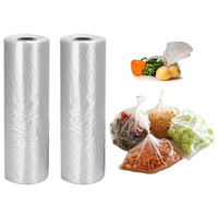 Bolsas para Alimentos al por Mayor, Precio Bajo, Transparentes, de HDPE Grueso, Resistentes a Desgarros, Biodegradables, Compostables, Impresión Personalizada, Tipo Flat Top para Ensaladas