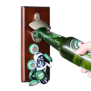 Effortless phổ Tường Gắn tủ lạnh bằng gỗ từ bia mở chai