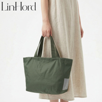 Sac fourre-tout en nylon imperméable personnalisé avec logo pour le quotidien, sac de courses réutilisable en gros pour femmes