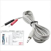 Ligne de physiothérapie à fréquence moyenne personnalisée, fil d'insertion de masseur, câble médical noir, boîte en carton PVC de luxe, combinaison