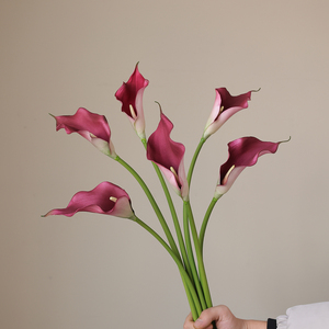 Calla giglio basso MOQ fiori artificiali Boho decorazione per la casa simulazione Calla giglio floreale EVA simulazione giglio - Product Image 3