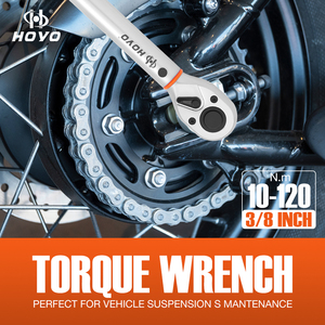 <span class=keywords><strong>HOYO</strong></span> Llave Dinamométrica de Trinquete de 3/8'' con 72 Dientes, <span class=keywords><strong>10</strong></span>-120 Nm, Herramienta Industrial para Mecánicos, Precisión del 3%, Cromada, Métrica, OEM - Product Image 4