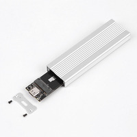 Carcasa de disco duro de estado sólido biprotocolo NVMe/NGFF, carcasa de disco duro móvil externa compatible con sistema operativo múltiple