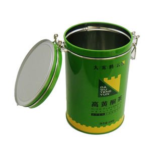 Boîte à thé hermétique de conception personnalisée boîte d'emballage de qualité alimentaire imprimée boîtes à thé rondes - Product Image 4