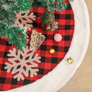 Jupe <span class=keywords><strong>de</strong></span> Sapin <span class=keywords><strong>de</strong></span> Noël <span class=keywords><strong>de</strong></span> Haute Qualité 48 Pouces, Jupe <span class=keywords><strong>de</strong></span> Sapin <span class=keywords><strong>de</strong></span> Noël en Osier, Jupe <span class=keywords><strong>de</strong></span> Sapin <span class=keywords><strong>de</strong></span> Noël à Carreaux Buffalo - Product Image 6