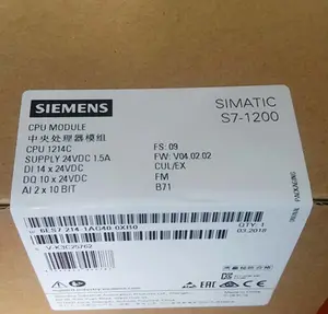 ซีพียู S7-1200 SIMATIC 6ES7214-1AG40-0XB0 Siemens ใหม่ในกล่อง